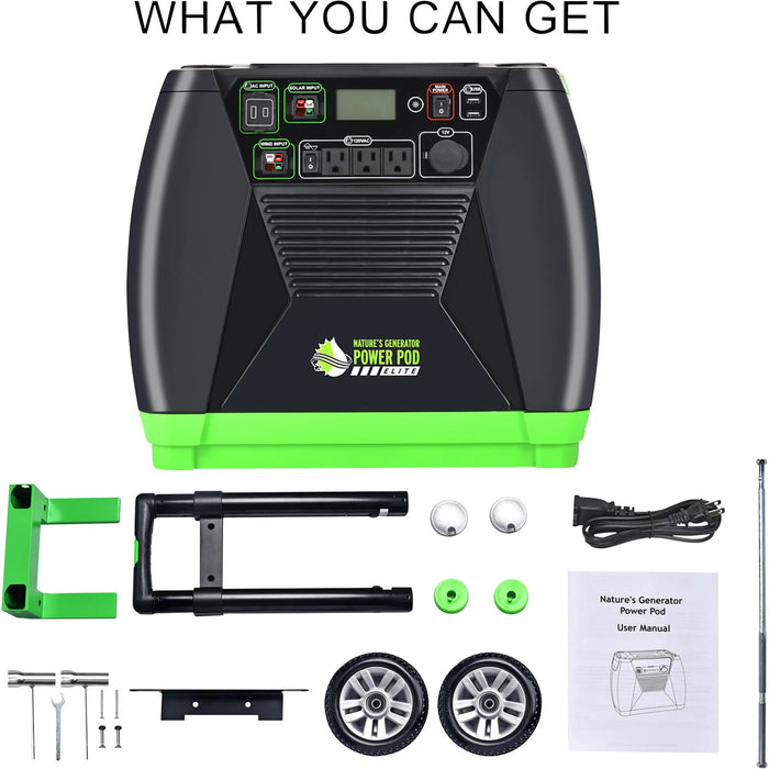 Unleash Power with Nature's Generator Elite Gold — 7000W/3600W Solar Generator, Model# HKNGGNEL