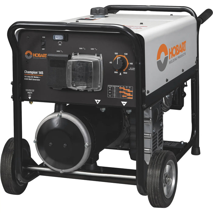 Power Your Projects with the Hobart Champion 145 Welder/Generator – 145 Amp DC & 4500 Watt AC Output with 305CC Briggs & Stratton Engine