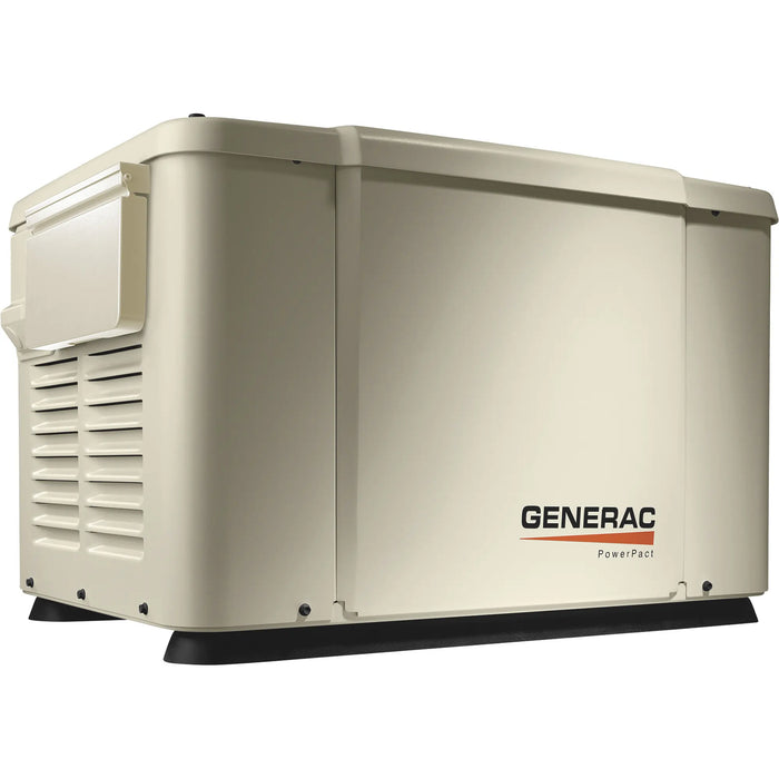 Generac 7.5kW/6kW PowerPact Home Standby Generator, Air-Cooled, Steel Enclosure, Model 6998